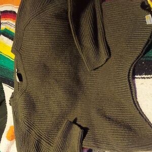 Carhartt WIP lambswool blend olive knit sweater